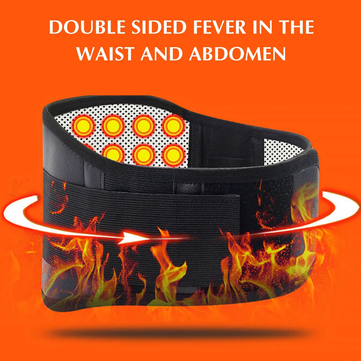 Double sided heating in the waist and abdomen