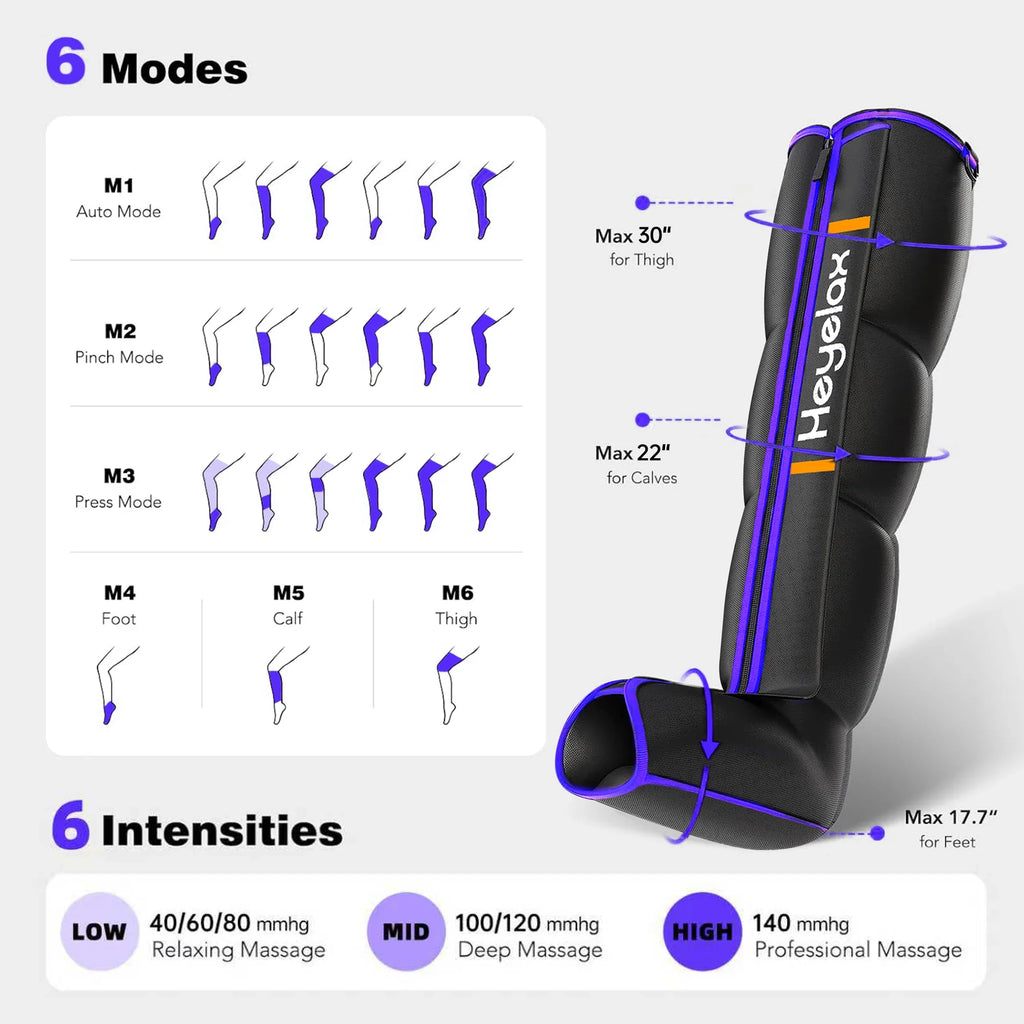 Man carrying the Heyelax leg massager boots gym bag